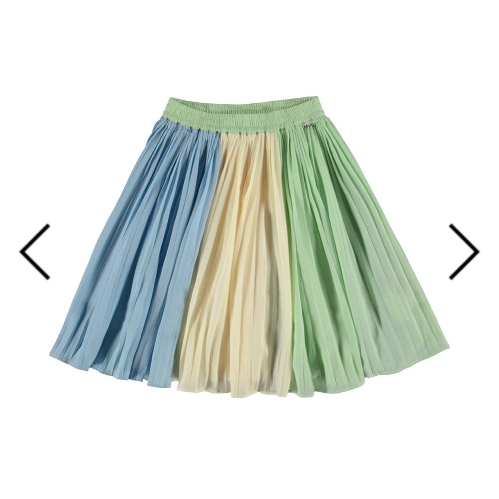 Molo Multicolor Pleated Kids Skirt